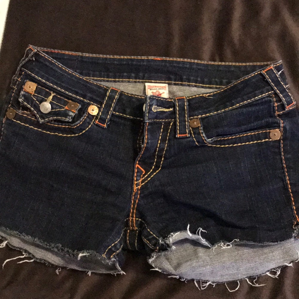 TR Rainbow Joey cut off shorts